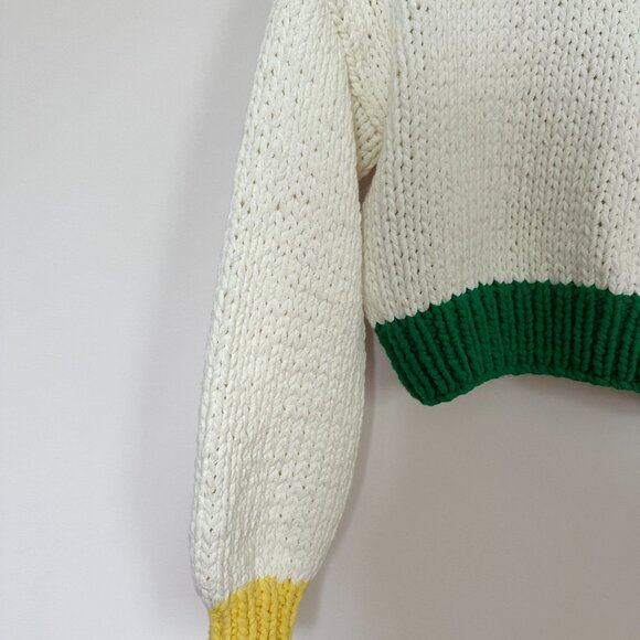 NWOT Zora Chunky Sweater in Primary Colors, Size S/M - Picture 4 of 9